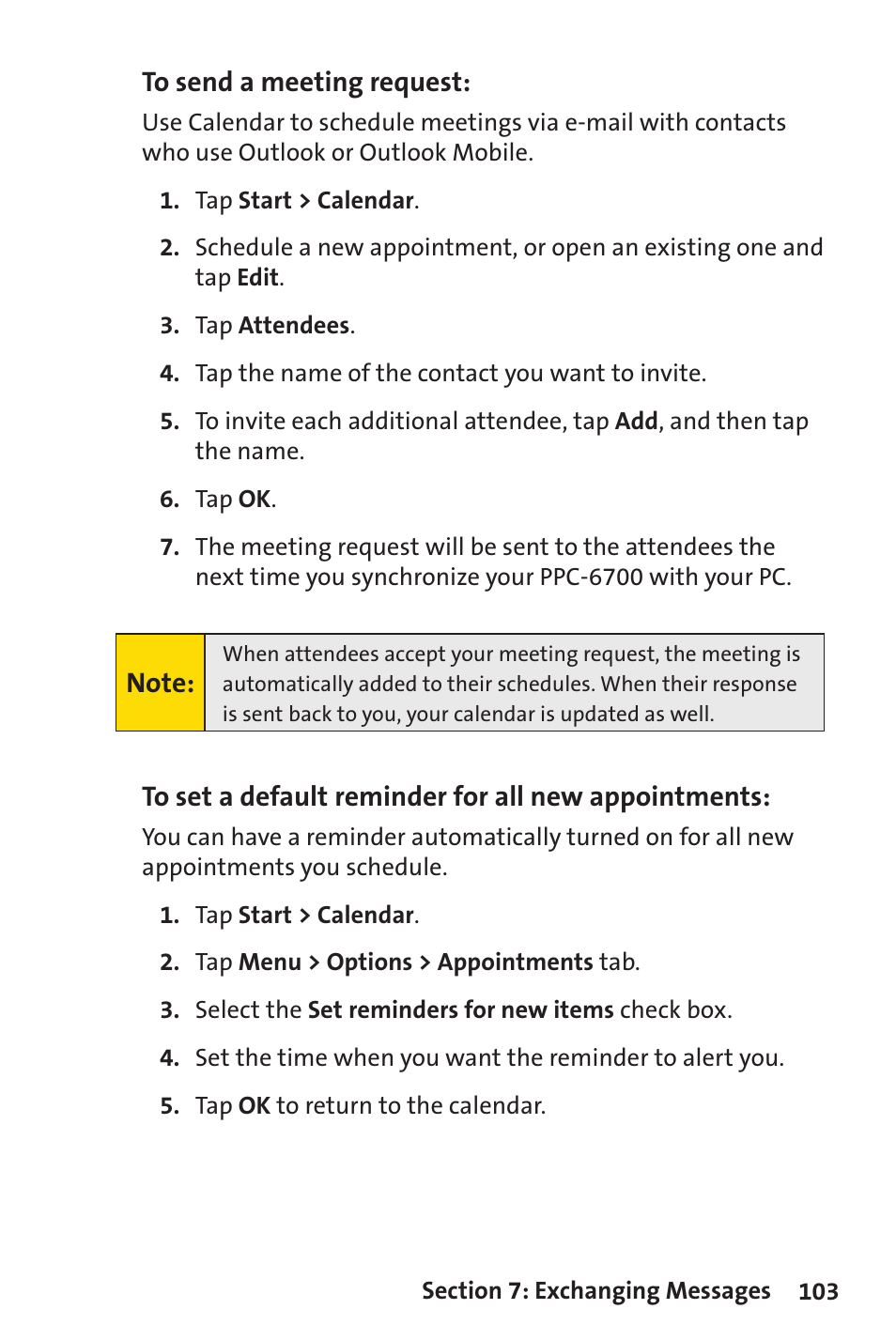 Sprint Nextel Sprint PCS Vision Smart Device PPC-6700 User Manual | Page 109 / 164