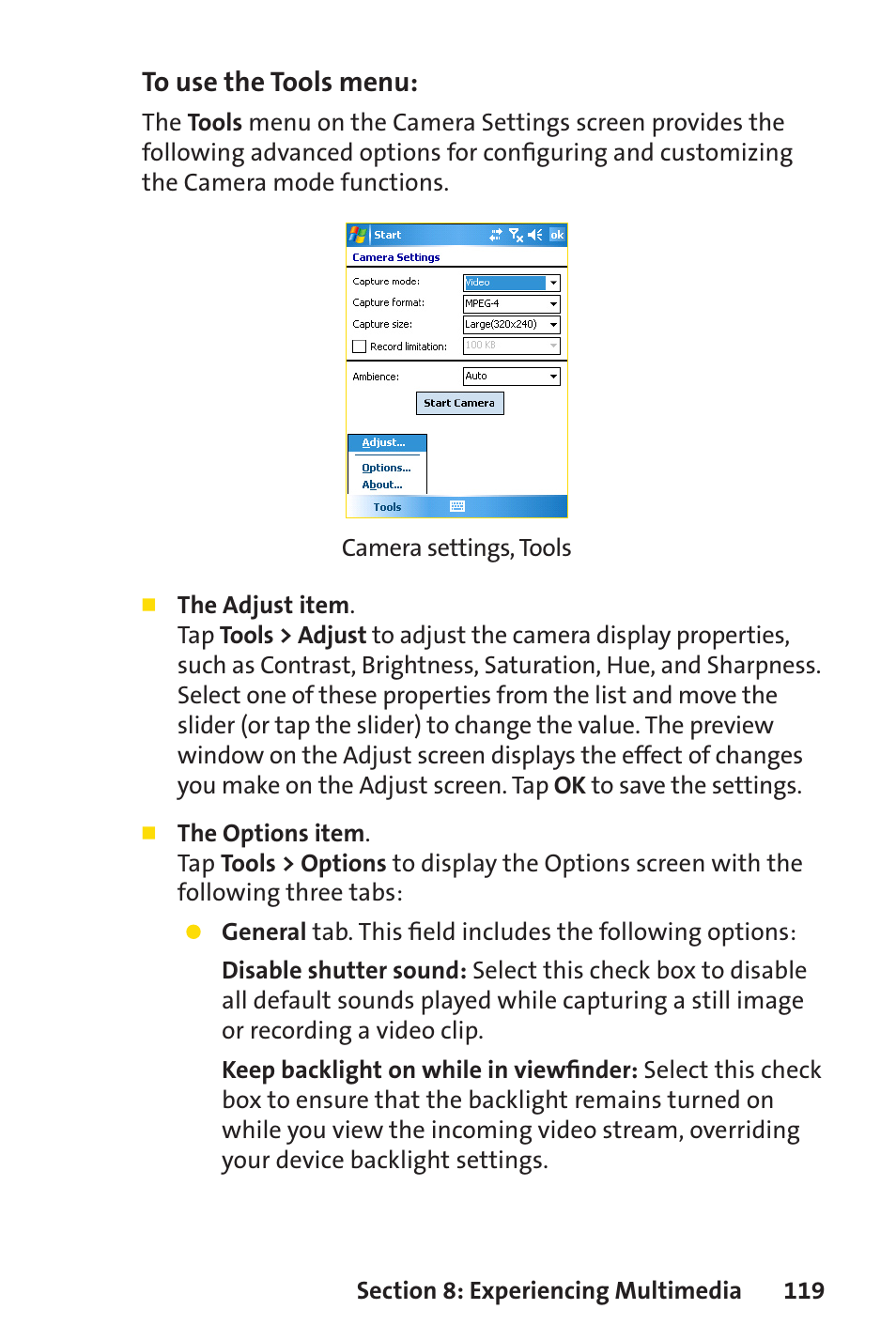 Sprint Nextel Sprint PCS Vision Smart Device PPC-6700 User Manual | Page 125 / 164