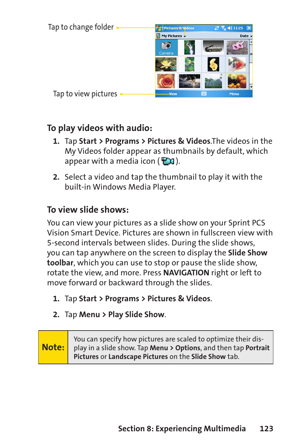 Sprint Nextel Sprint PCS Vision Smart Device PPC-6700 User Manual | Page 129 / 164