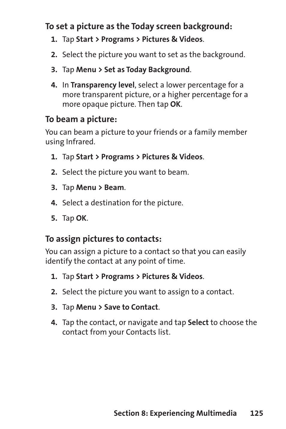 Sprint Nextel Sprint PCS Vision Smart Device PPC-6700 User Manual | Page 131 / 164