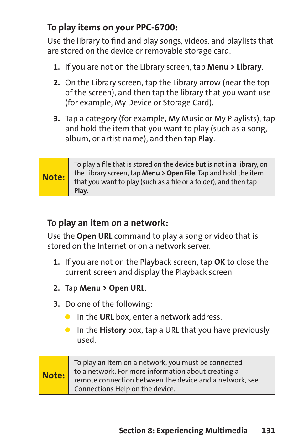 Sprint Nextel Sprint PCS Vision Smart Device PPC-6700 User Manual | Page 137 / 164