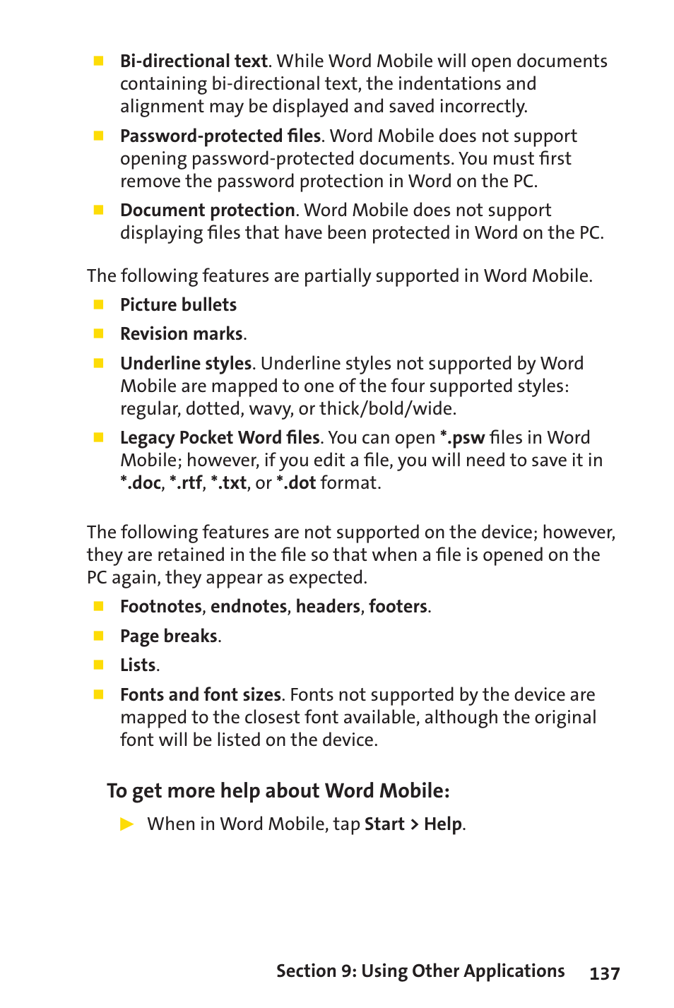 Sprint Nextel Sprint PCS Vision Smart Device PPC-6700 User Manual | Page 143 / 164