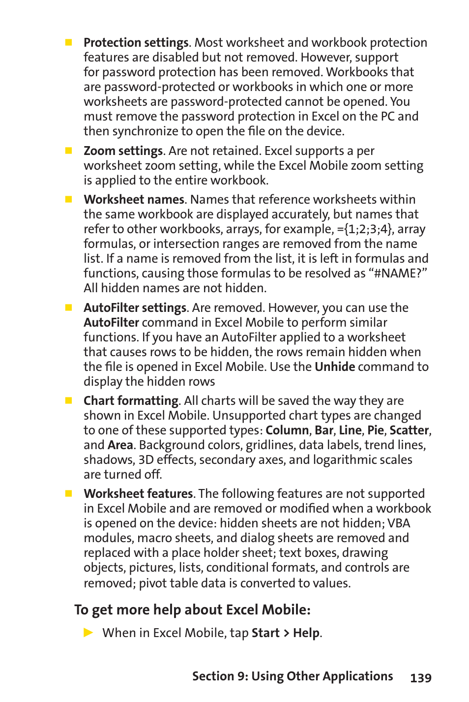 Sprint Nextel Sprint PCS Vision Smart Device PPC-6700 User Manual | Page 145 / 164
