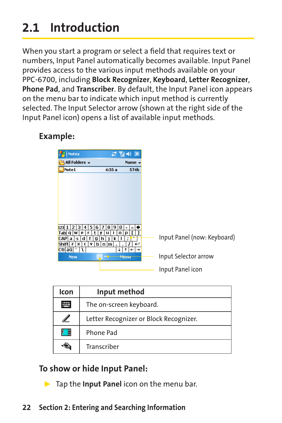 1 introduction | Sprint Nextel Sprint PCS Vision Smart Device PPC-6700 User Manual | Page 28 / 164