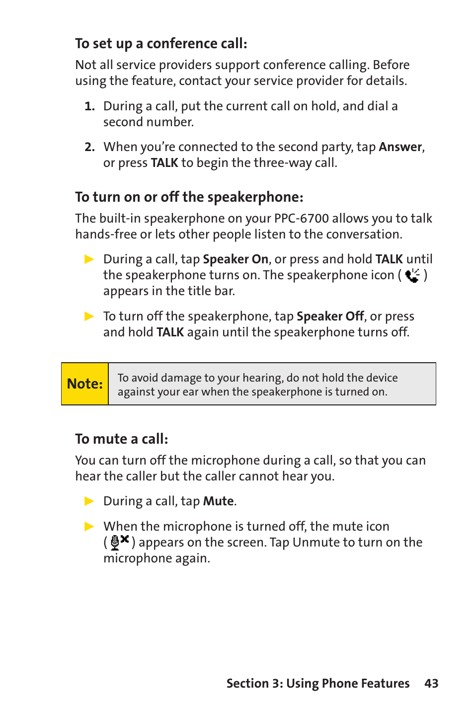 Sprint Nextel Sprint PCS Vision Smart Device PPC-6700 User Manual | Page 49 / 164