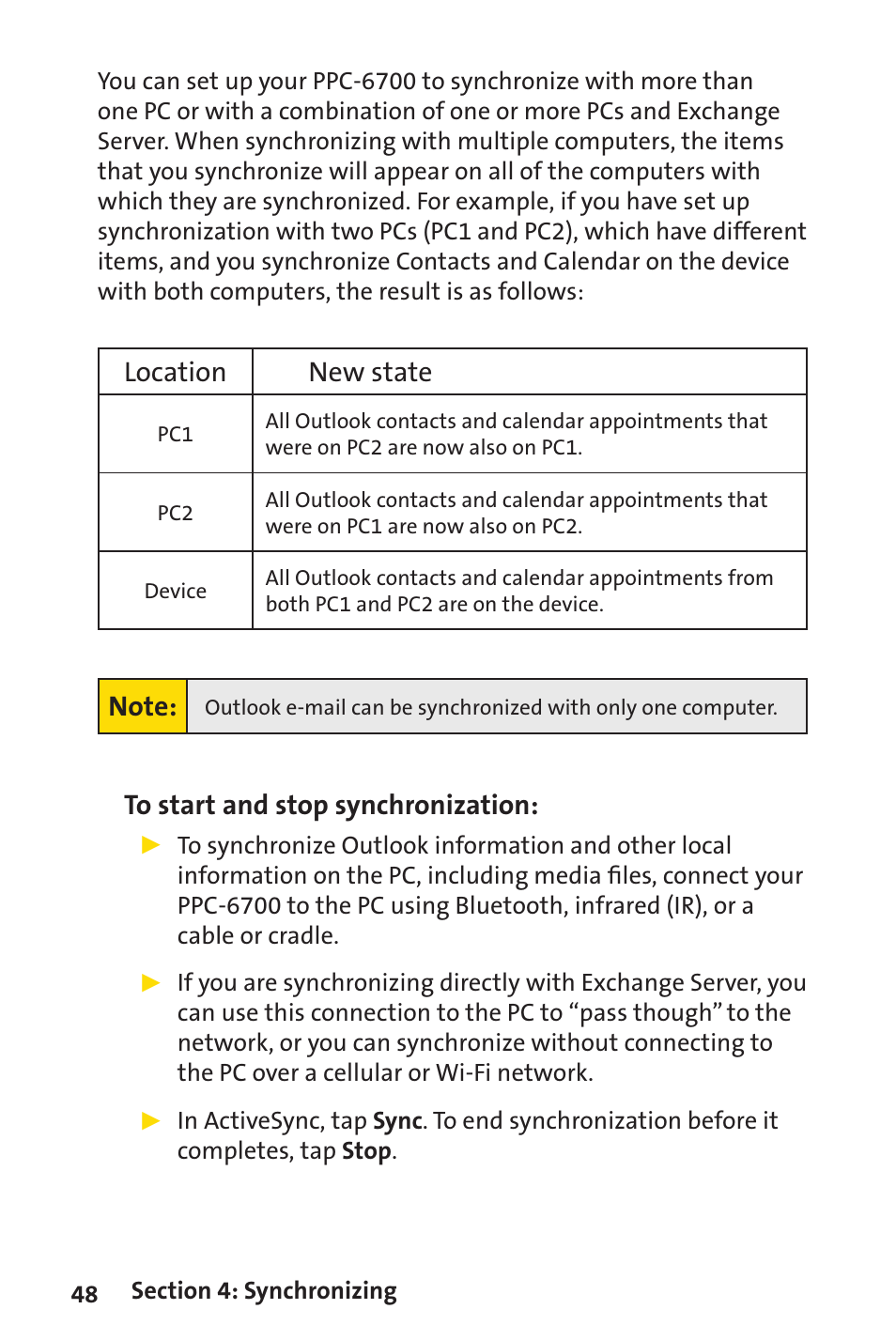 Location new state | Sprint Nextel Sprint PCS Vision Smart Device PPC-6700 User Manual | Page 54 / 164