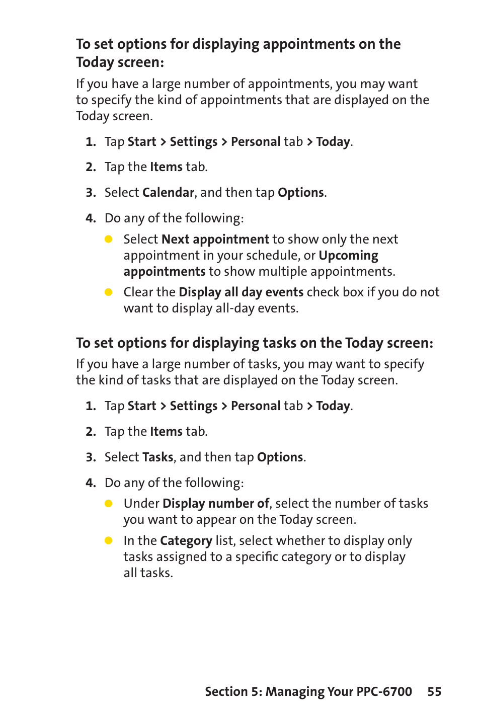 Sprint Nextel Sprint PCS Vision Smart Device PPC-6700 User Manual | Page 61 / 164