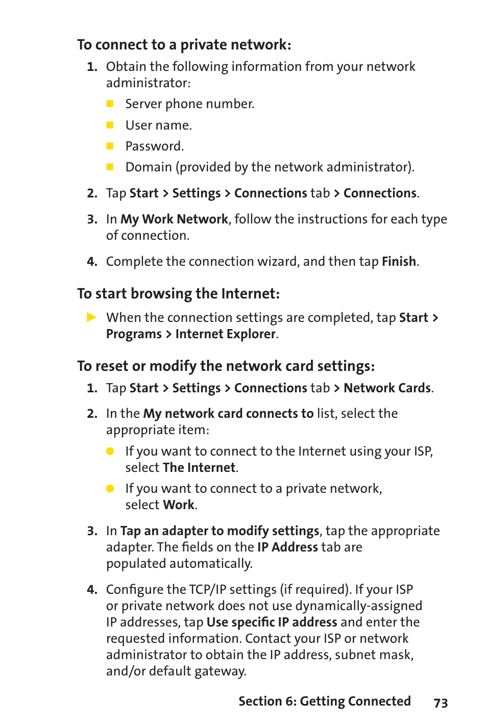 Sprint Nextel Sprint PCS Vision Smart Device PPC-6700 User Manual | Page 79 / 164