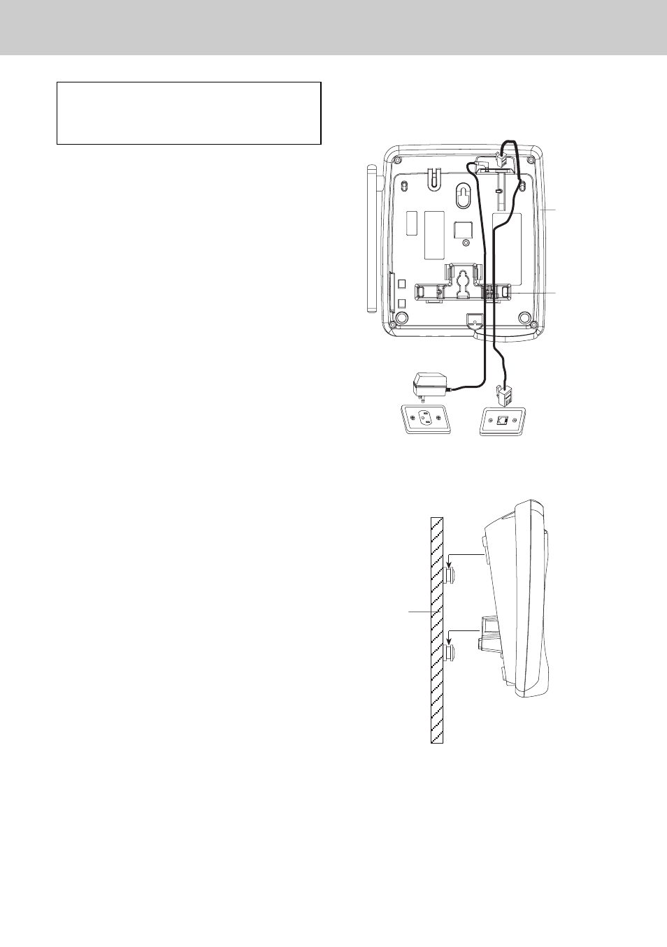 Wall mounting | Sprint Nextel 900MHz Digital Cordless Phone with Call Waiting User Manual | Page 11 / 29