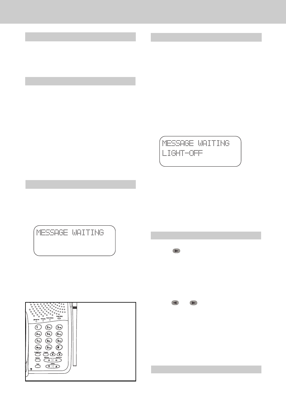 Paging the handset, Intercom, Voice mail indicator | Setting the handset ringer, Handset ringer volume, Basic telephone operations | Sprint Nextel 900MHz Digital Cordless Phone with Call Waiting User Manual | Page 16 / 29