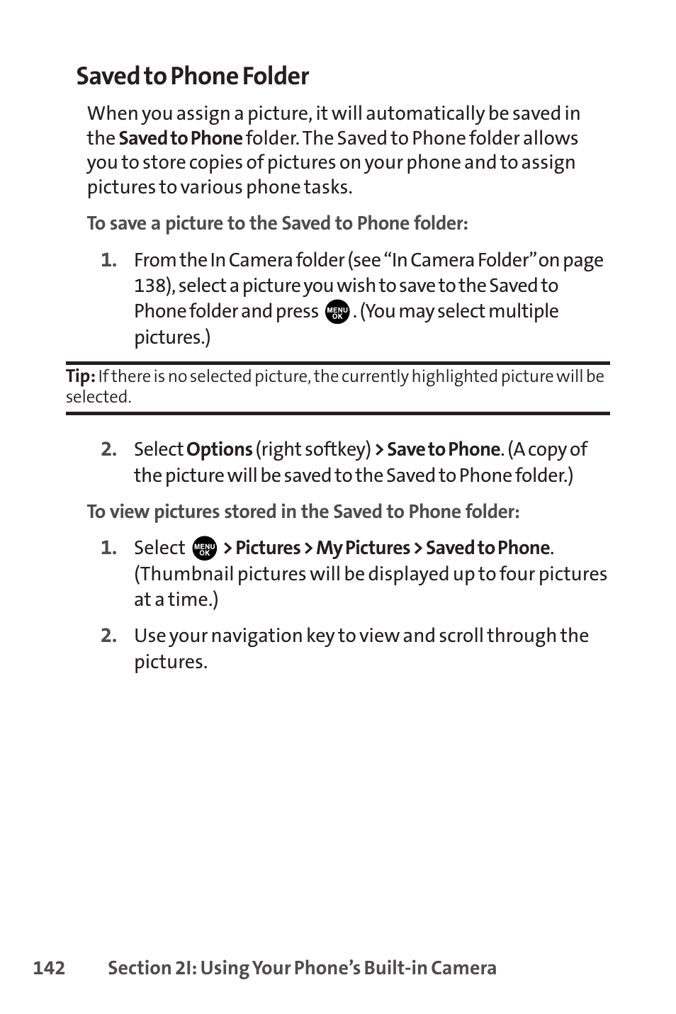 Saved to phone folder | Sprint Nextel PCSVISIONPHONE SCP-3100 User Manual | Page 158 / 270