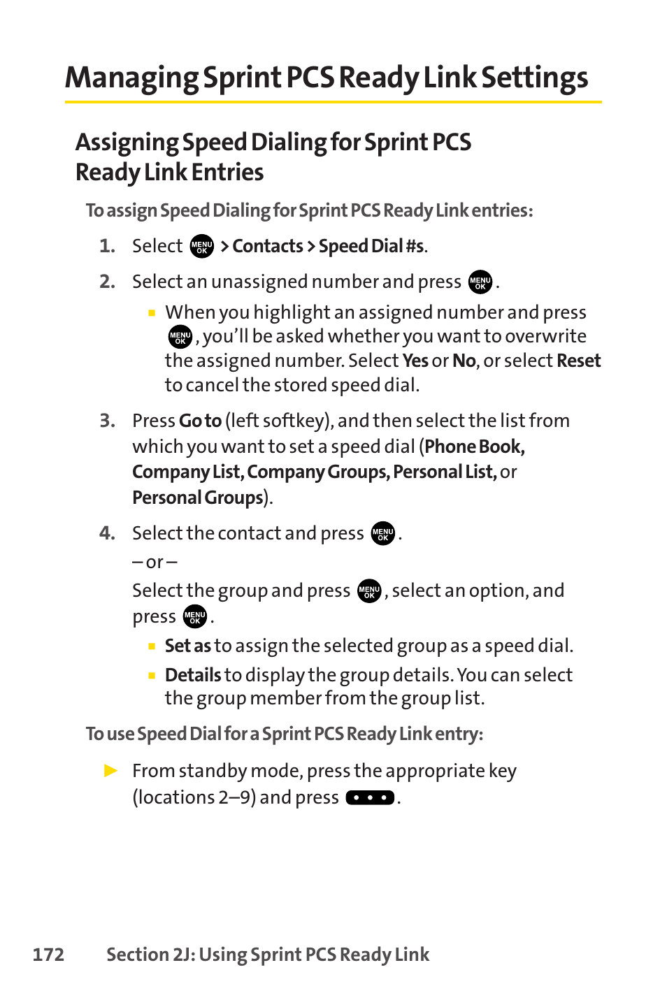 Managing sprint pcs ready link settings | Sprint Nextel PCSVISIONPHONE SCP-3100 User Manual | Page 188 / 270