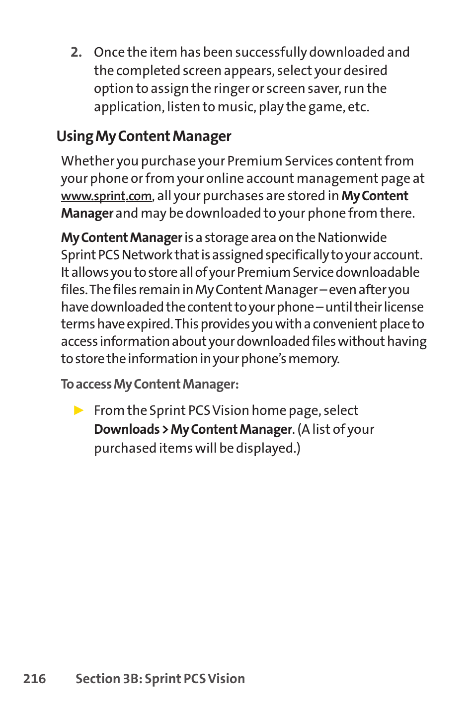 Sprint Nextel PCSVISIONPHONE SCP-3100 User Manual | Page 232 / 270