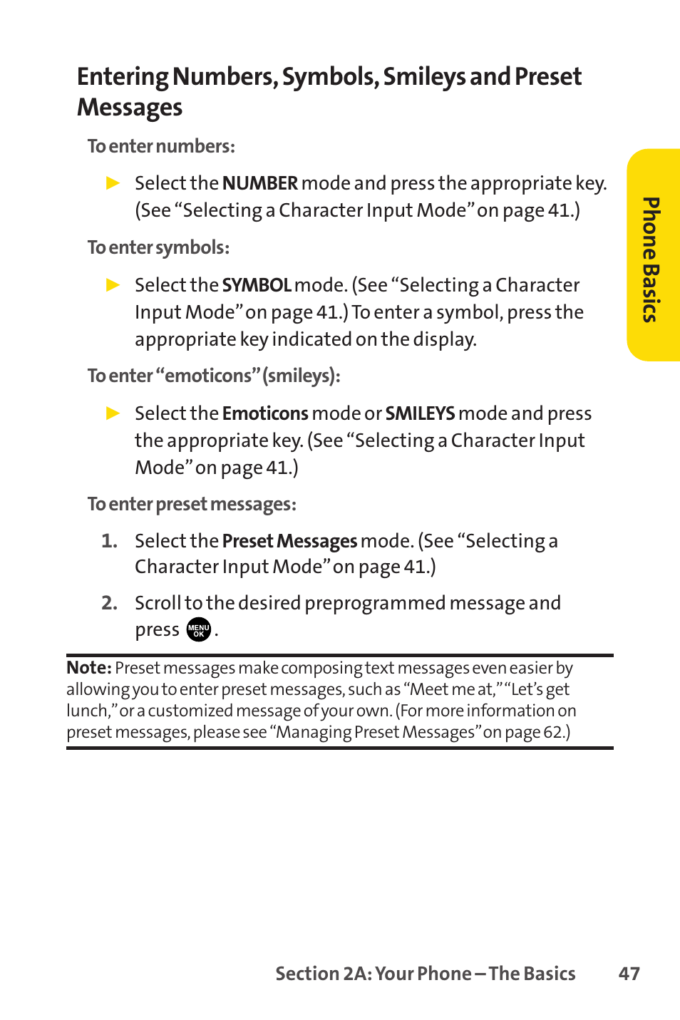 Phone basics | Sprint Nextel PCSVISIONPHONE SCP-3100 User Manual | Page 63 / 270