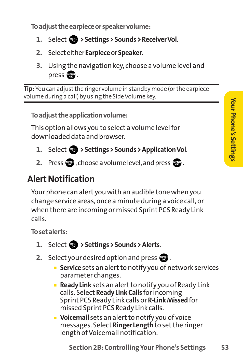 Alert notification | Sprint Nextel PCSVISIONPHONE SCP-3100 User Manual | Page 69 / 270