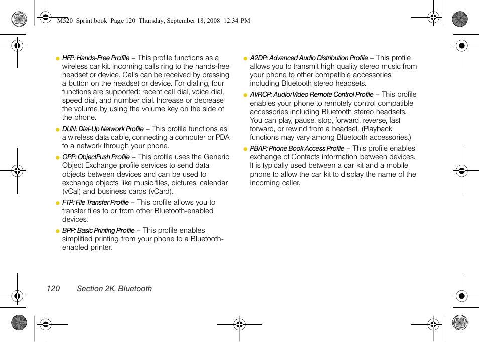 Sprint Nextel M520 User Manual | Page 136 / 199