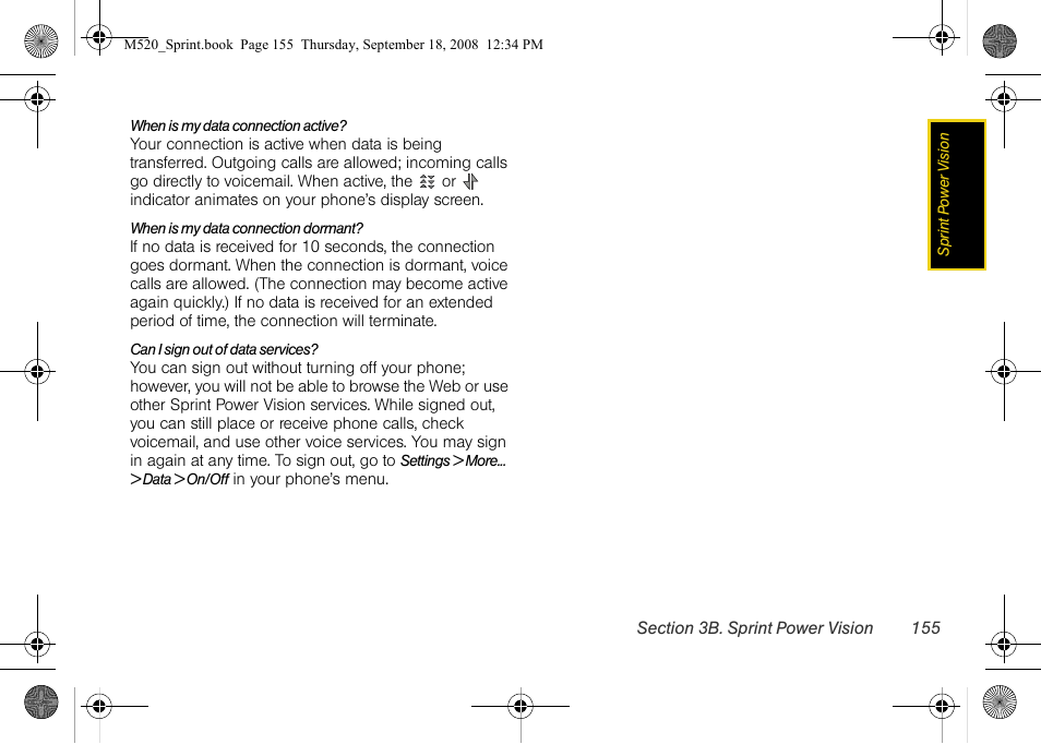 Sprint Nextel M520 User Manual | Page 171 / 199