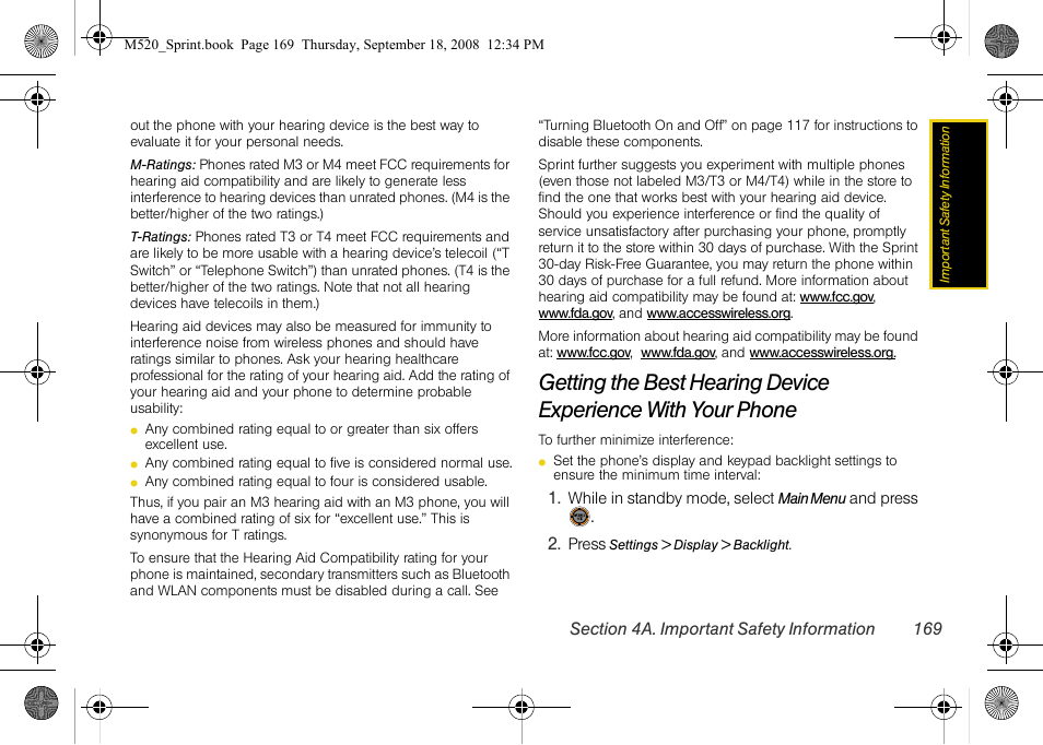 Sprint Nextel M520 User Manual | Page 185 / 199