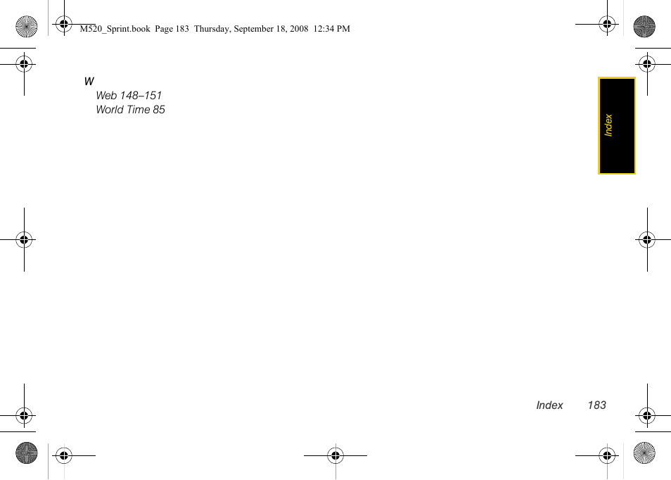 Sprint Nextel M520 User Manual | Page 199 / 199