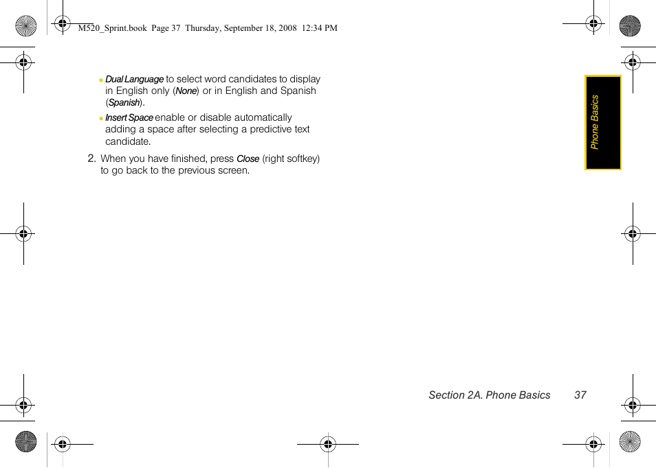 Sprint Nextel M520 User Manual | Page 53 / 199