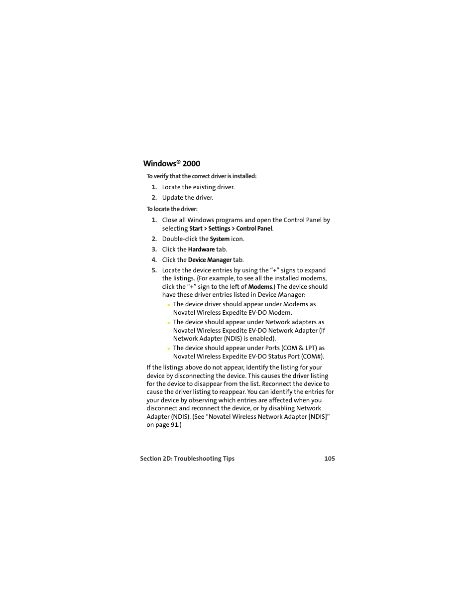 Windows® 2000 | Sprint Nextel U727 User Manual | Page 113 / 183