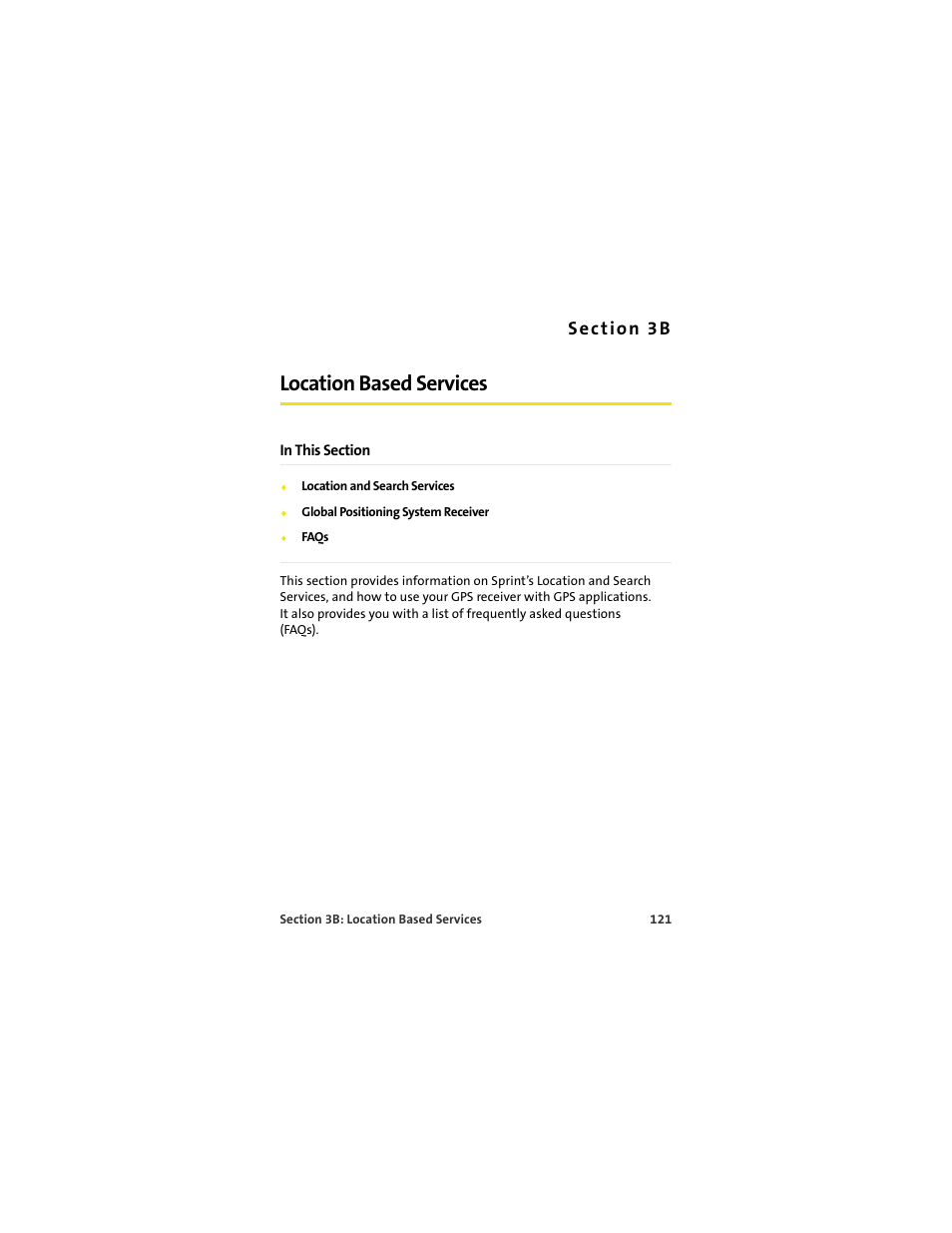 Location based services, 3b. location based services | Sprint Nextel U727 User Manual | Page 129 / 183