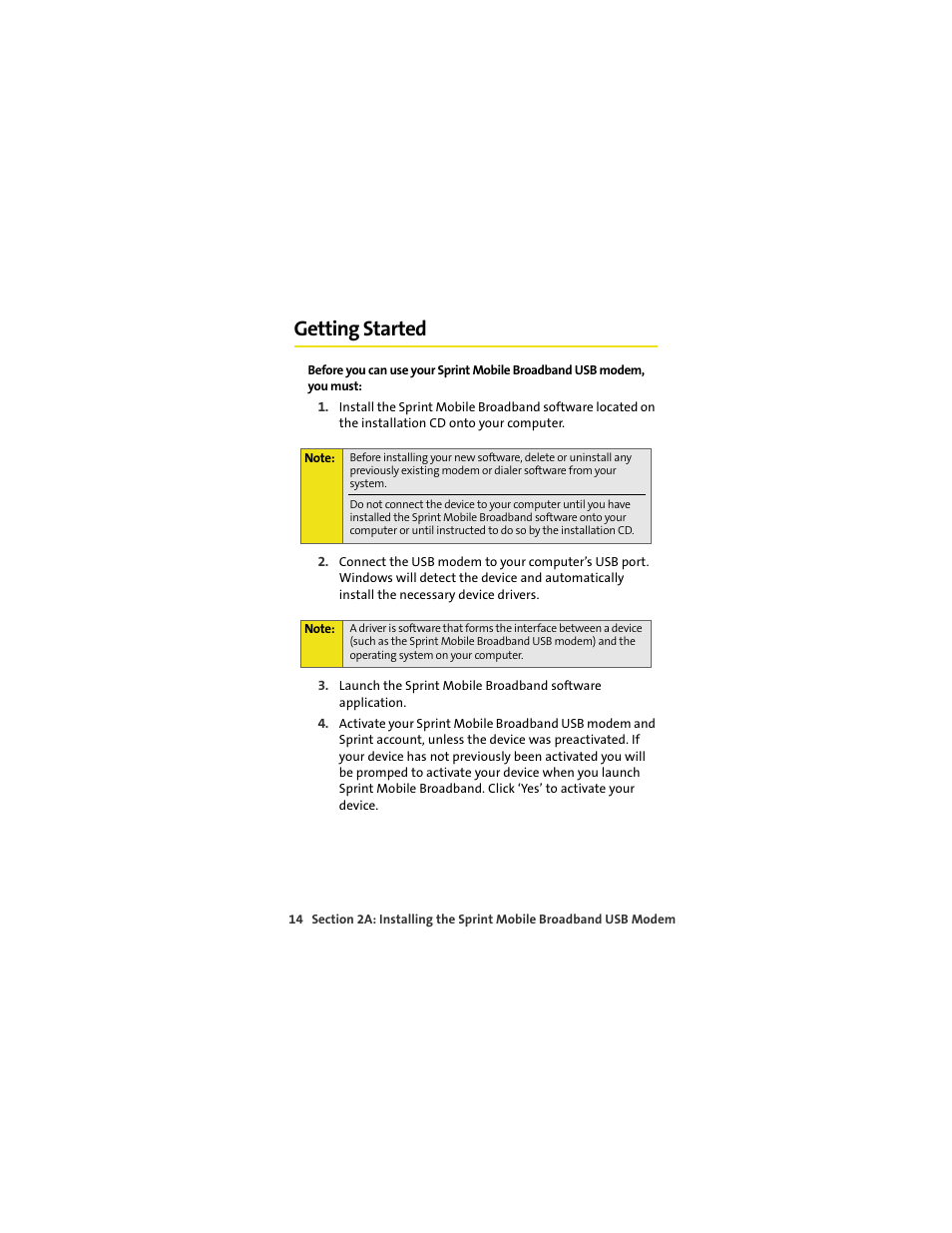 Getting started | Sprint Nextel U727 User Manual | Page 22 / 183