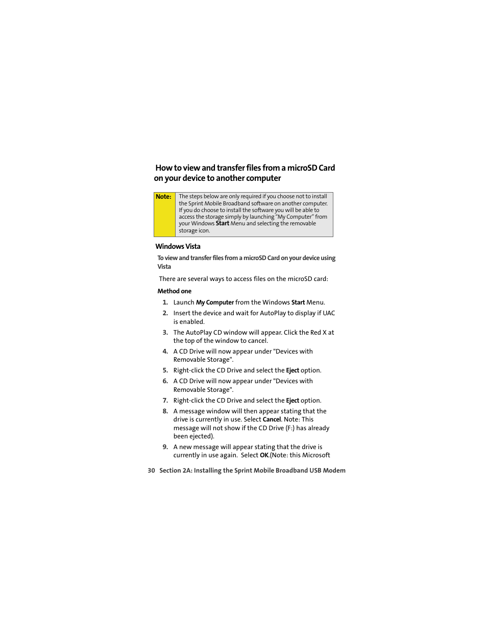 Windows vista | Sprint Nextel U727 User Manual | Page 38 / 183