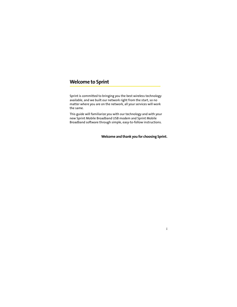 Welcome to sprint | Sprint Nextel U727 User Manual | Page 7 / 183