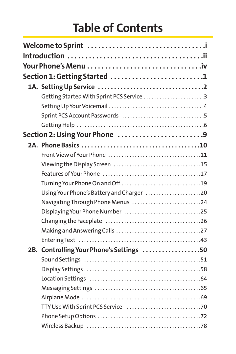 Sprint Nextel SPRINT PCS VISIO SCP-7000 User Manual | Page 2 / 254