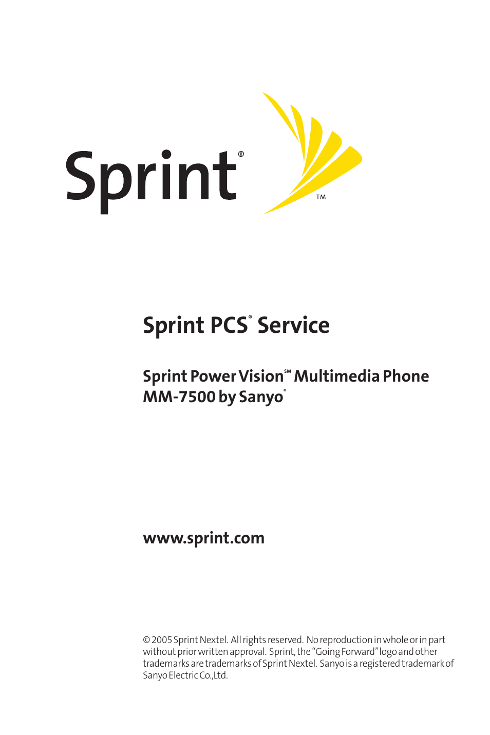 Sprint Nextel MM-7500 User Manual | 345 pages