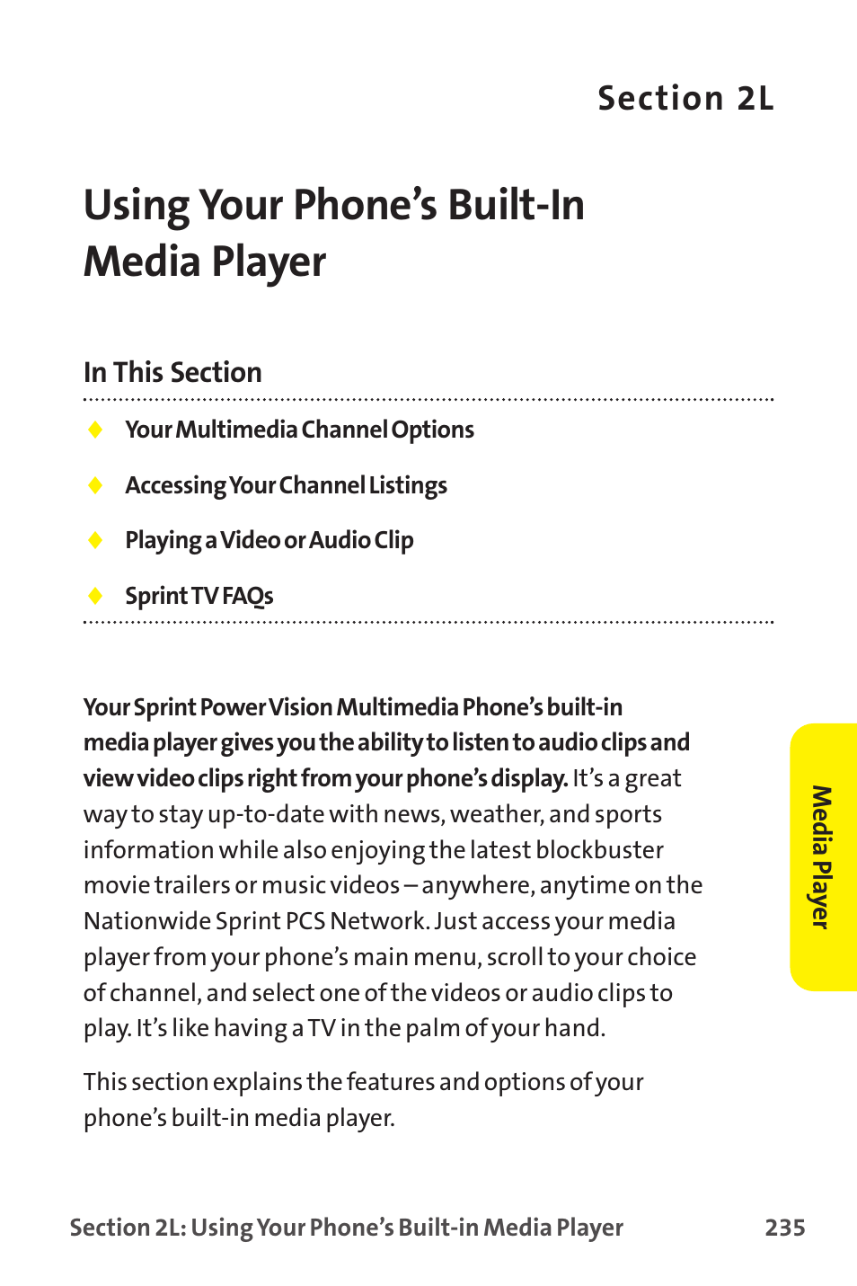 Using your phone’s built-in media player, 2l. using your phone’s built-in media player | Sprint Nextel MM-7500 User Manual | Page 245 / 345