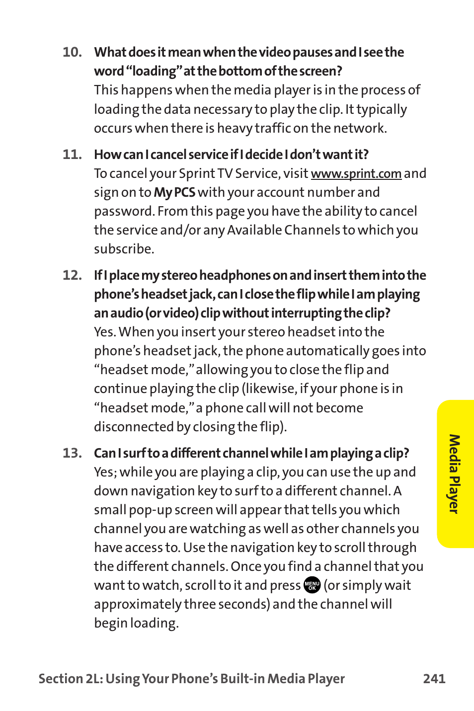 Sprint Nextel MM-7500 User Manual | Page 251 / 345