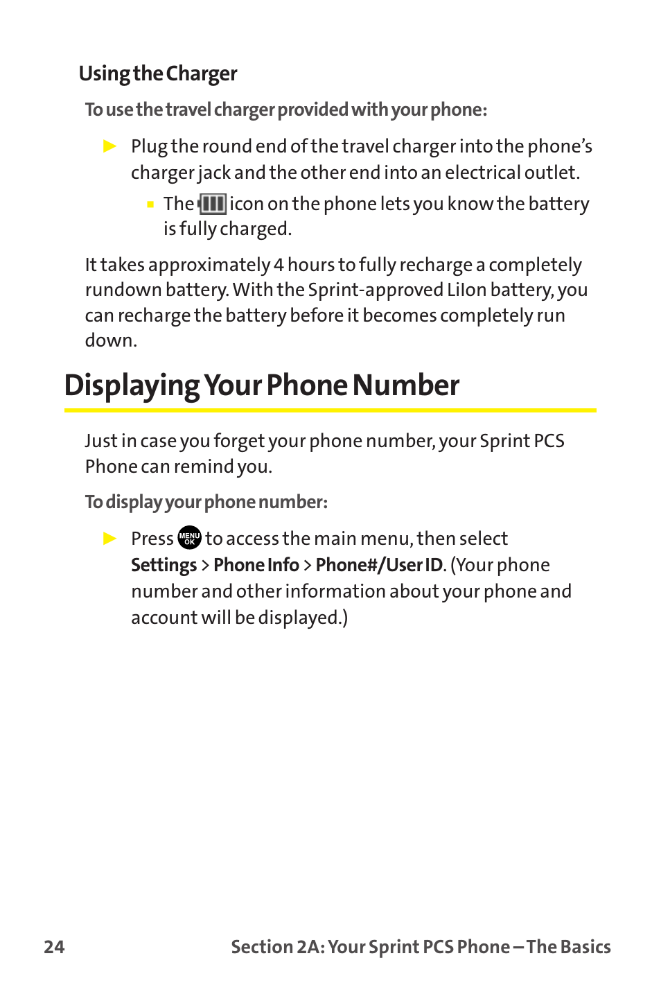 Displaying your phone number, Displayingyour phone number | Sprint Nextel MM-7500 User Manual | Page 34 / 345