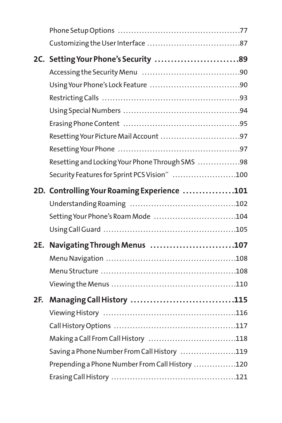 Sprint Nextel MM-7500 User Manual | Page 4 / 345