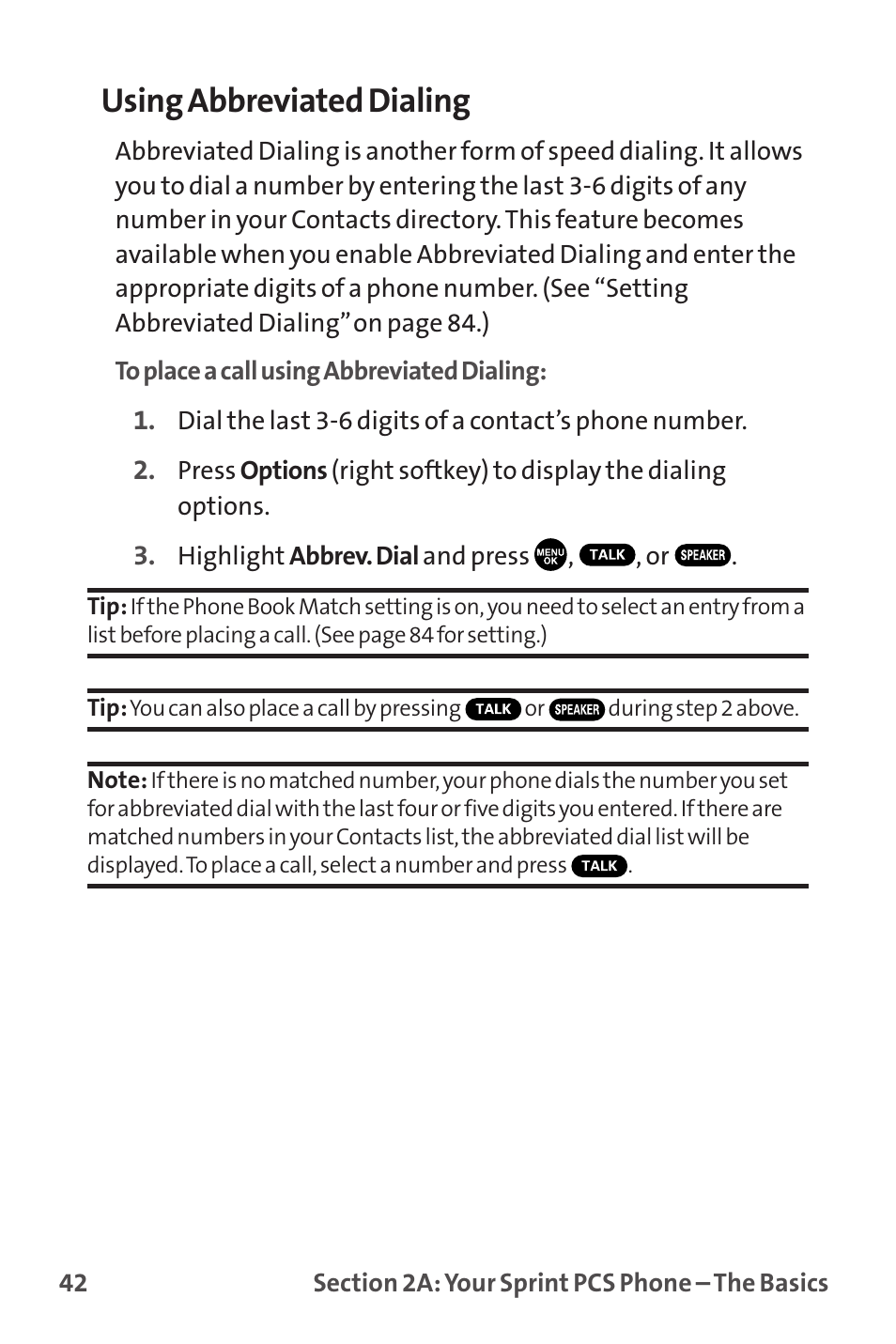 Using abbreviated dialing | Sprint Nextel MM-7500 User Manual | Page 52 / 345