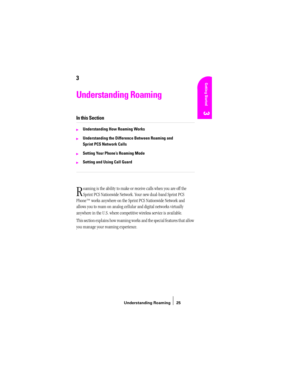 Understanding roaming | Sprint Nextel SPH-N200 User Manual | Page 27 / 152