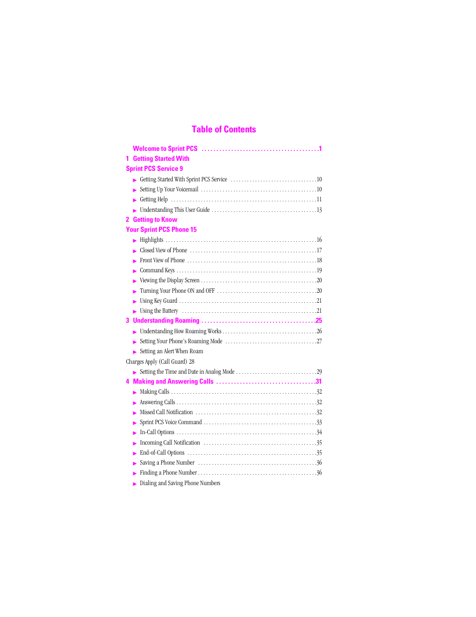 Sprint Nextel SPH-N200 User Manual | Page 5 / 152