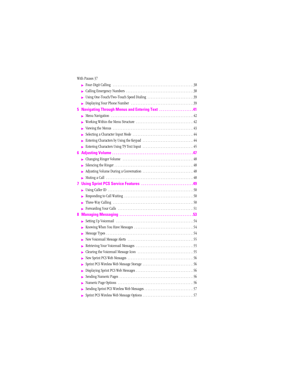 Sprint Nextel SPH-N200 User Manual | Page 6 / 152