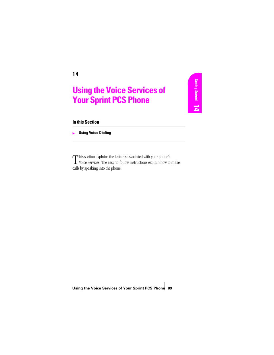 Using the voice services of your sprint pcs phone | Sprint Nextel SPH-N200 User Manual | Page 91 / 152