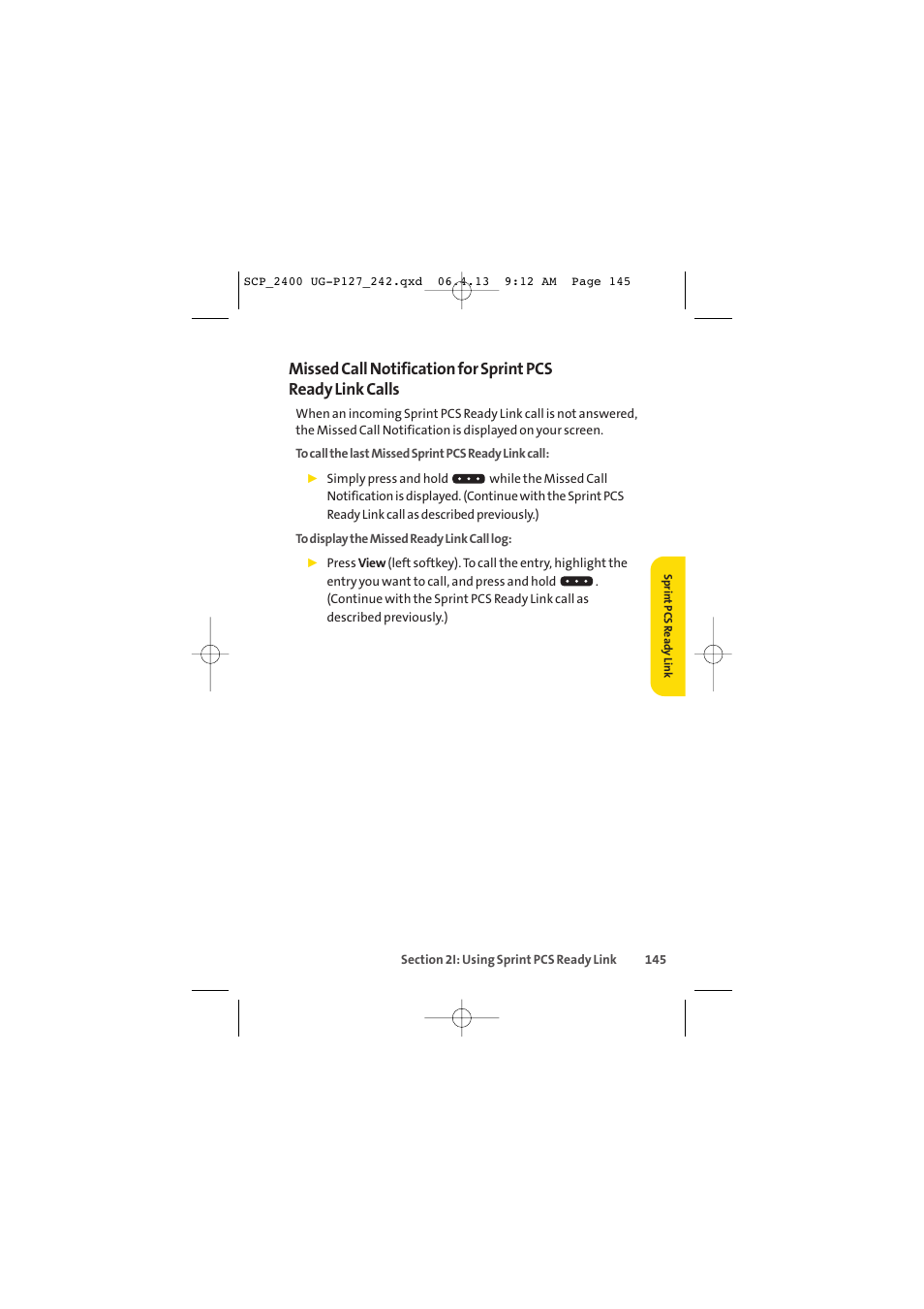 Sprint Nextel SPRINT PCS VISION SCP-2400 User Manual | Page 161 / 256