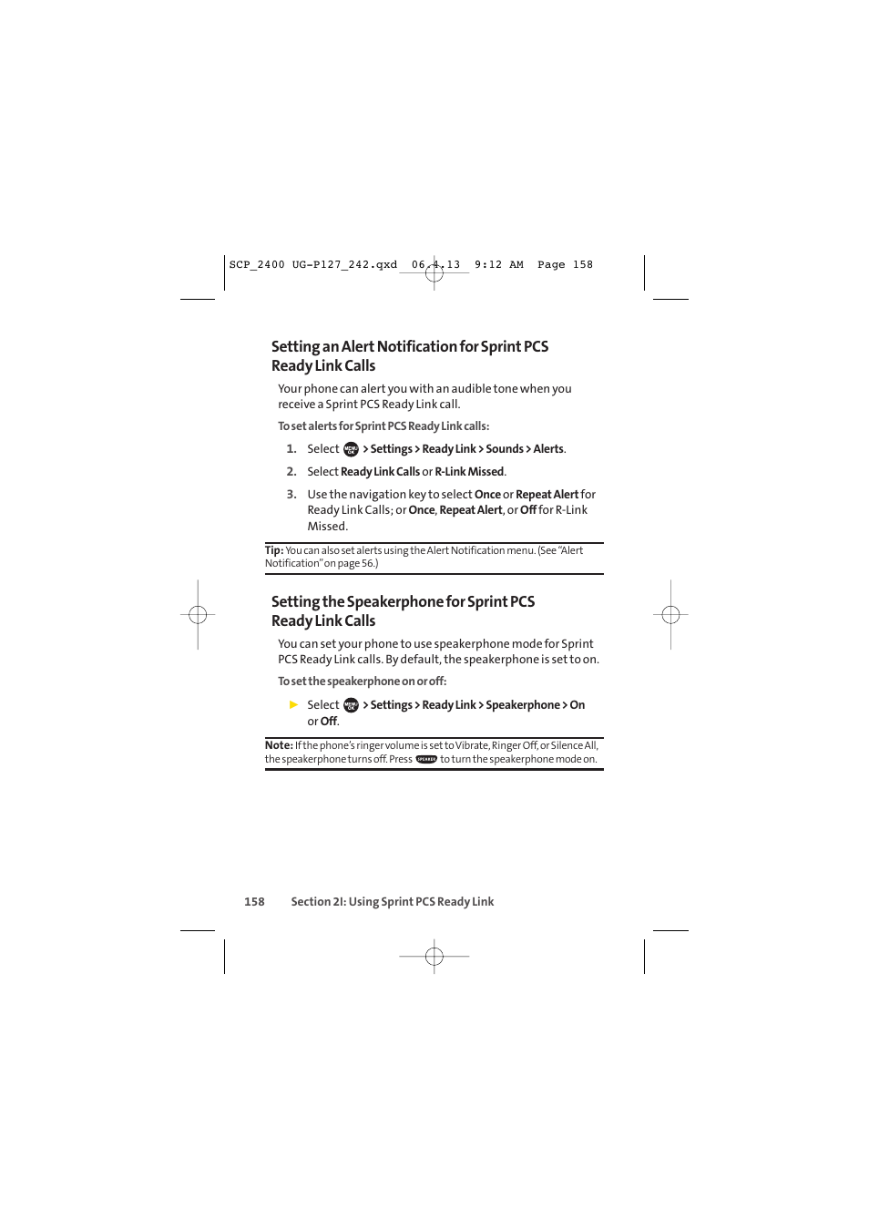 Sprint Nextel SPRINT PCS VISION SCP-2400 User Manual | Page 174 / 256