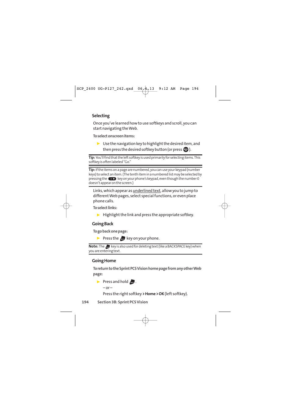 Sprint Nextel SPRINT PCS VISION SCP-2400 User Manual | Page 210 / 256