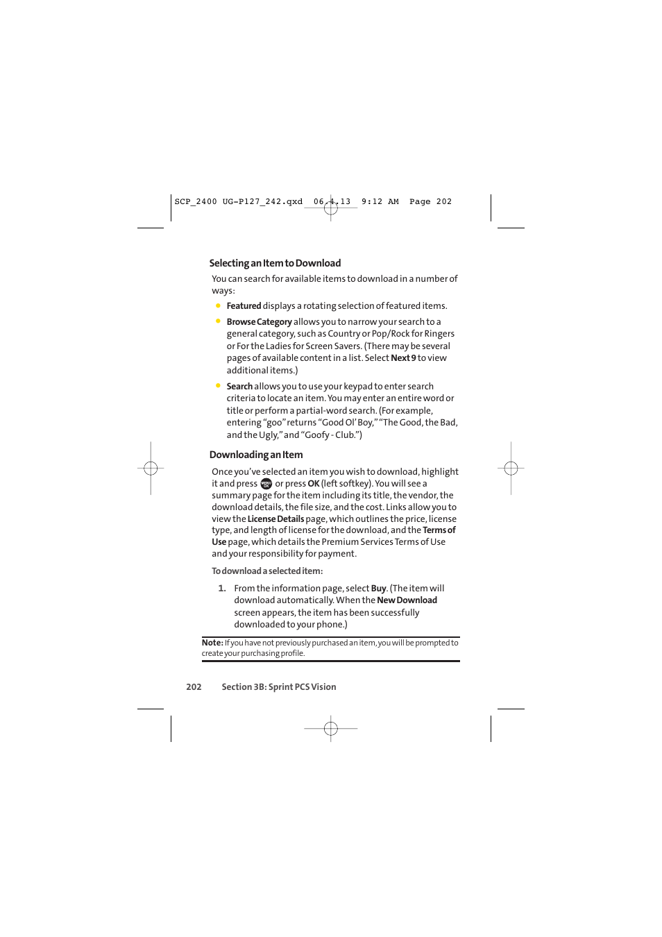 Sprint Nextel SPRINT PCS VISION SCP-2400 User Manual | Page 218 / 256