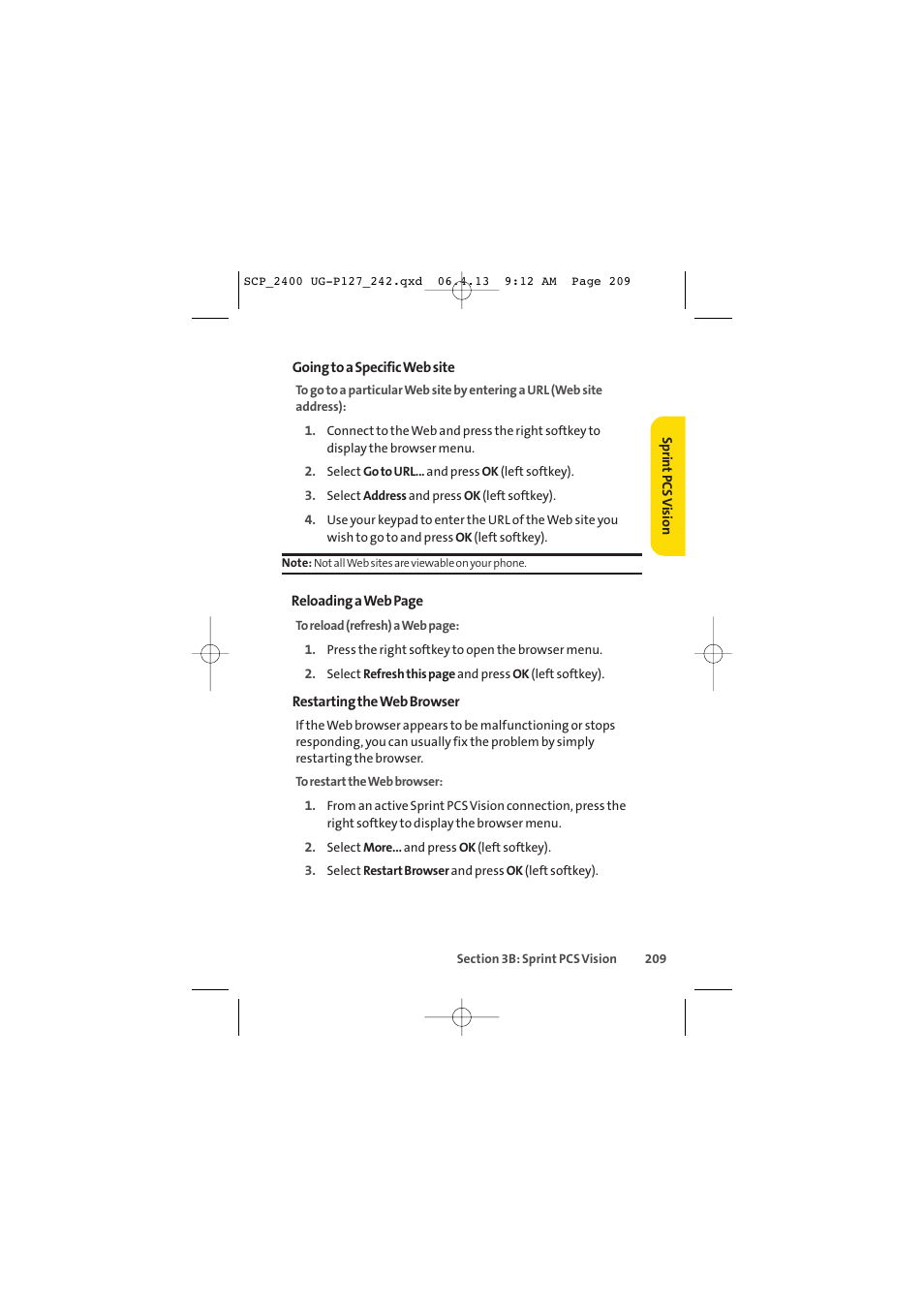 Sprint Nextel SPRINT PCS VISION SCP-2400 User Manual | Page 225 / 256