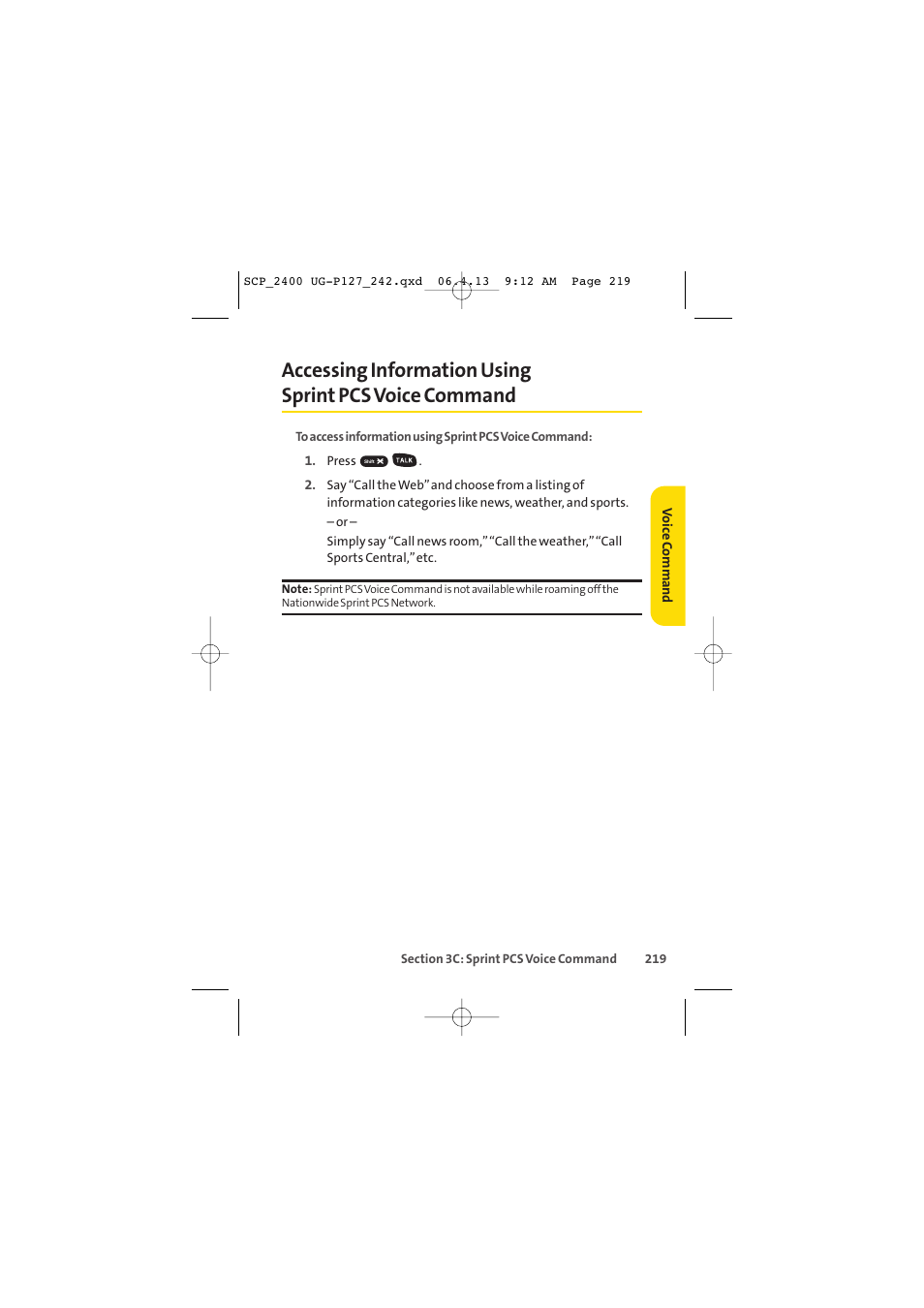 Sprint Nextel SPRINT PCS VISION SCP-2400 User Manual | Page 235 / 256