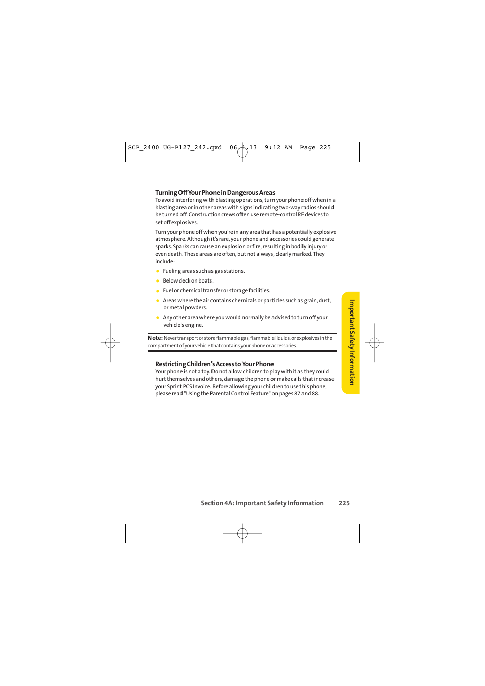 Sprint Nextel SPRINT PCS VISION SCP-2400 User Manual | Page 241 / 256