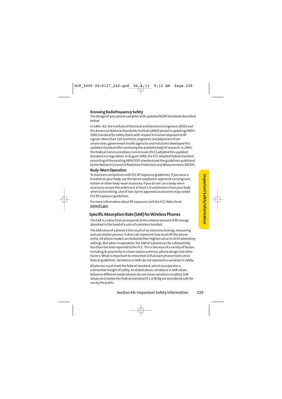 Sprint Nextel SPRINT PCS VISION SCP-2400 User Manual | Page 245 / 256