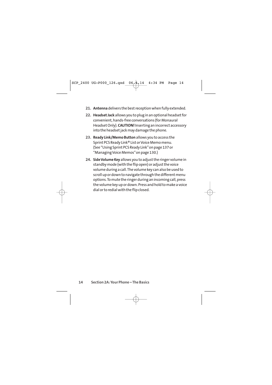 Sprint Nextel SPRINT PCS VISION SCP-2400 User Manual | Page 30 / 256