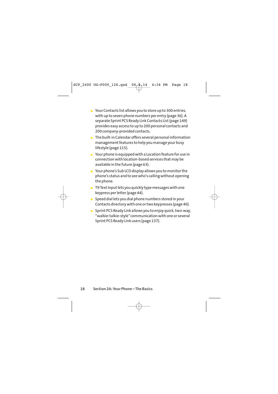 Sprint Nextel SPRINT PCS VISION SCP-2400 User Manual | Page 34 / 256